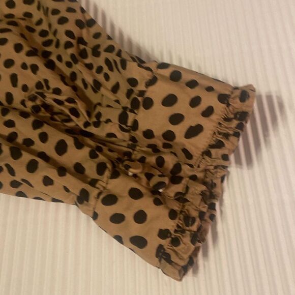 J. Crew Ruffleneck Tiered Popover Dress in Leopard XS - Picture 13 of 13